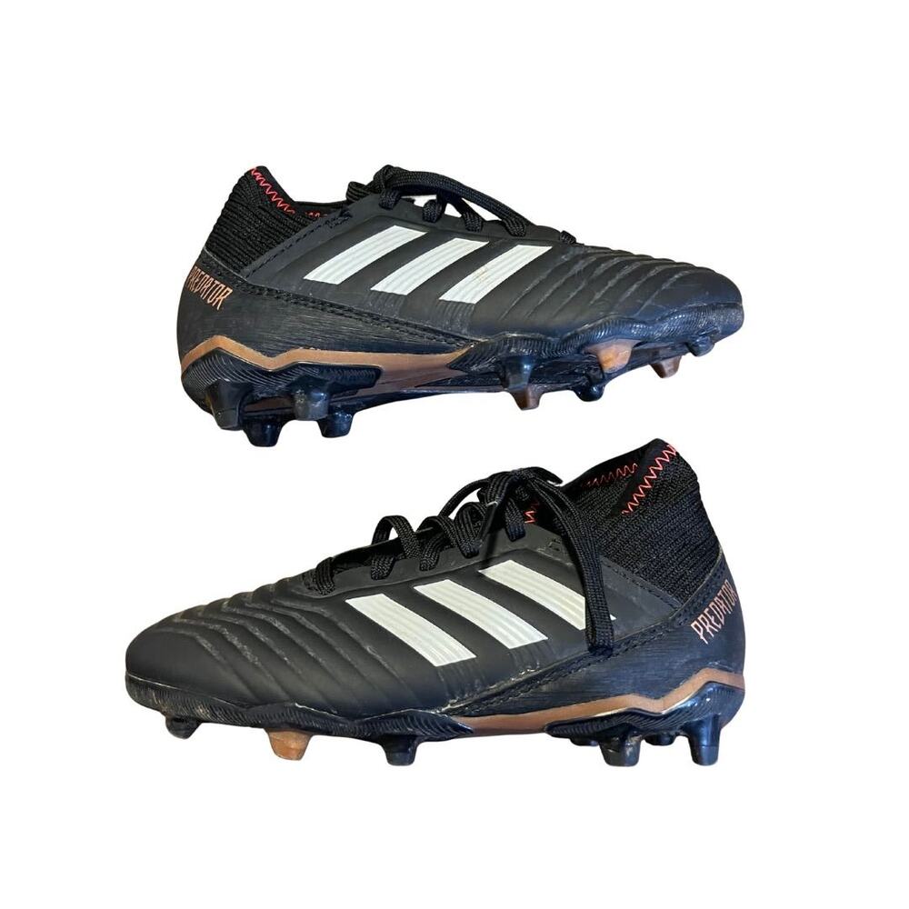 Adidas Predator Soccer Cleats 18.3 FG JR Black White Gold SZ 11 Sports Kidscore